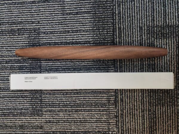 Greenwhisper Rolling Pin Solid Wood Brown - Image 2