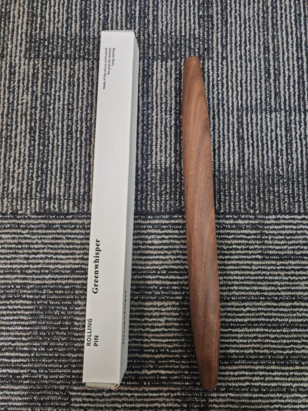 Greenwhisper Rolling Pin Solid Wood Brown